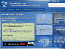 Tablet Screenshot of aircalculator.com